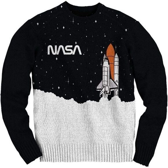 NASA Space Shuttle Ugly Christmas Sweater - Picture 2 of 5